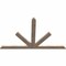 Ekena Millwork Saratoga Smooth Timber Gable Bracket, Douglas Fir, 60"W x 38"H x 1 1/2"D x 3 1/2"F, 15/12 Pitch GBW060X38X0204SAR00SDF - alternate 4